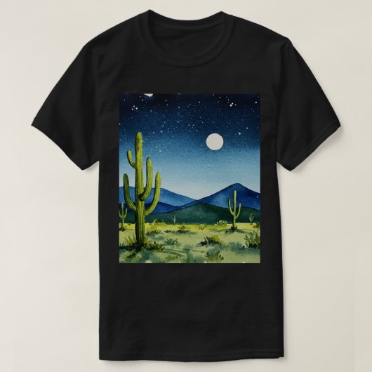 Desert landscape t-shirt (Design voorkant)