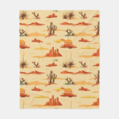 Desert Landschap Arizona Patroon Fleece Deken (Voorkant)