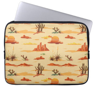 Desert Landschap Arizona Patroon Laptop Sleeve