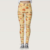 Desert Landschap Arizona Patroon Leggings (Voorkant)