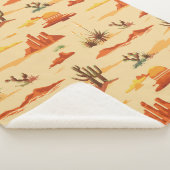 Desert Landschap Arizona Patroon Sherpa Deken (3/4)