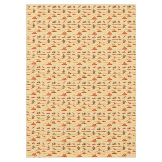 Desert Landschap Arizona Patroon Tafelkleed (Voorkant)