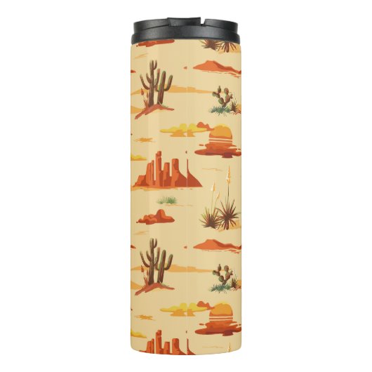 Desert Landschap Arizona Patroon Thermosbeker (Achterkant)