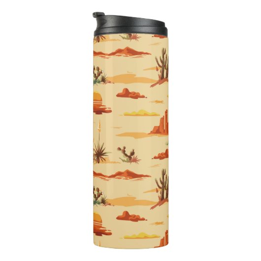 Desert Landschap Arizona Patroon Thermosbeker (Geroteerd rechts)