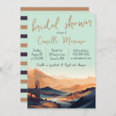 Desert Landschap Bruids Douche Uitnodiging (Voorkant / Achterkant)