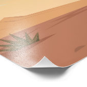 Desert Landschap Terracotta met Modern Quote Foto Afdruk (Hoek)
