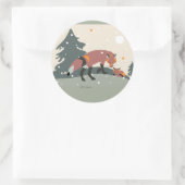 Desert Life fox sticker voor arrangementen (Tas)