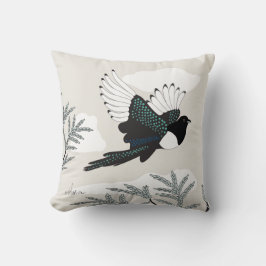 DESERT Life Magpie met sage Kussen