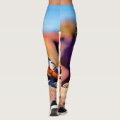 Desert Lizard Close-up Design Leggings (Achterkant)