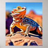 Desert Lizard Close-up Design Poster (Voorkant)