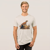 Desert Lizard Style Tri-Blend Shirt (Voorkant volledig)