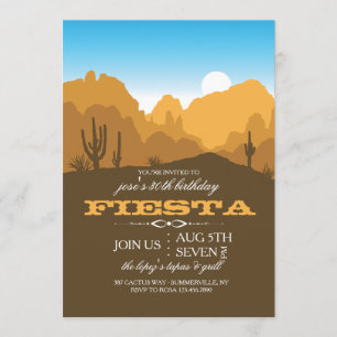 Desert Locale-uitnodiging Kaart