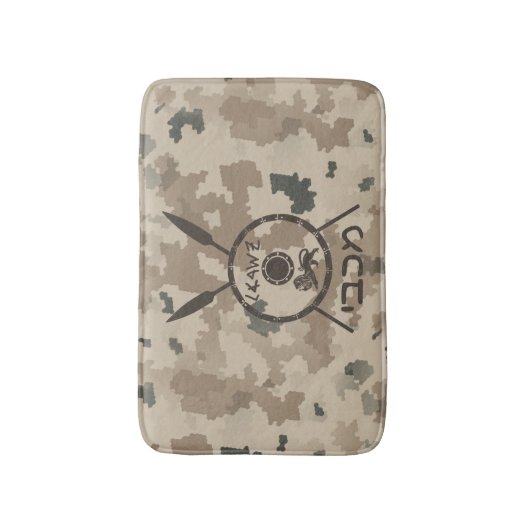 Desert Maccabee Shield and Spears Badmat (Voorkant Verticaal)