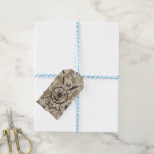 Desert Maccabee Shield and Spears Cadeaulabel (Met Touw)