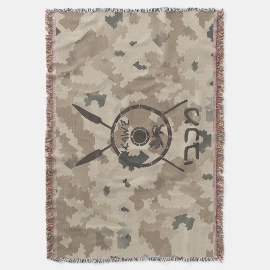 Desert Maccabee Shield and Spears Deken (Voorkant Verticaal)