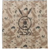 Desert Maccabee Shield and Spears Douchegordijn (Voorkant)