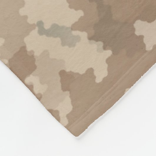 Desert Maccabee Shield and Spears Fleece Deken (Hoek)