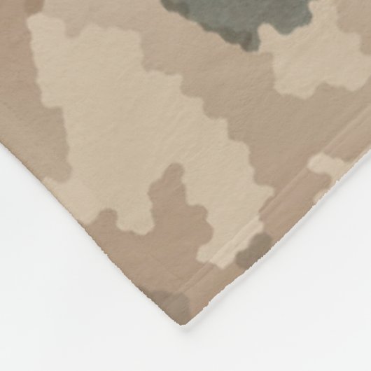 Desert Maccabee Shield and Spears Fleece Deken (Hoek)