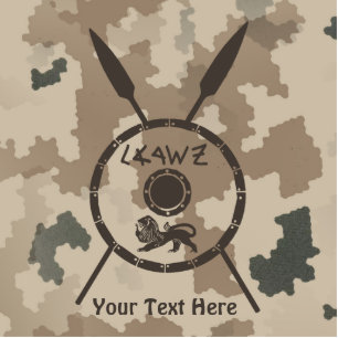 Desert Maccabee Shield and Spears Fotobeeldje Magneet