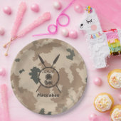 Desert Maccabee Shield and Spears Papieren Bordje (Feest)