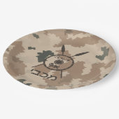 Desert Maccabee Shield and Spears Papieren Bordje (Gekanteld)