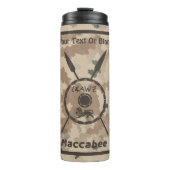 Desert Maccabee Shield and Spears Thermosbeker (Voorkant)