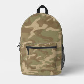 Desert Military Camouflage Pattern Bedrukte Rugzak (Voorkant)