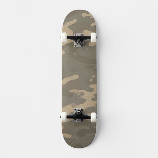 Desert Military Camouflage Pattern Persoonlijk Skateboard (Voorkant)