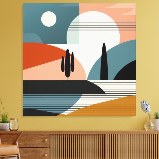 Desert Mirage Canvas Afdruk (Insitu (Woonkamer))