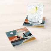 Desert Mirage Glazen Onderzetter (Schuin)