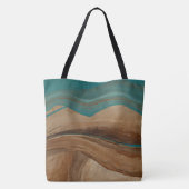 Desert Mirage Oasis Terracotta Tote Bag (Achterkant)
