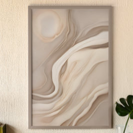 "Desert Mirage" | Vloeibare Abstracte kunst Poster