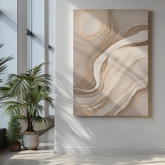 "Desert Mirage" | Vloeibare Abstracte kunst Poster