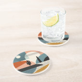 Desert Mirage Zandsteen Onderzetter (Zijkant)