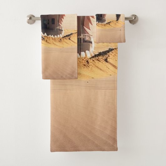 Desert monster house bad handdoek (Insitu)