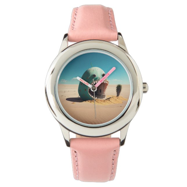 Desert monster house horloge (Voorkant)