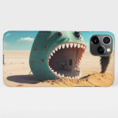 Desert monster house iPhone hoesje (Achterkant horizontaal)