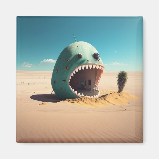 Desert monster house magneet (Voorkant)