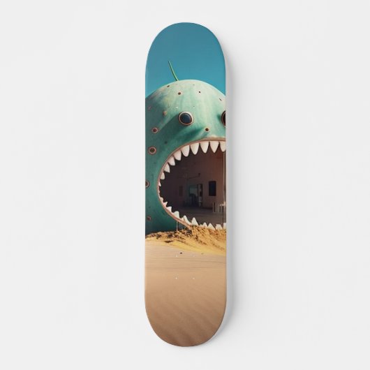 Desert monster house persoonlijk skateboard (Voorkant)
