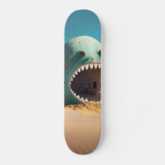 Desert monster house persoonlijk skateboard (Voorkant)