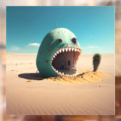 Desert monster house raamsticker (Vel 2)