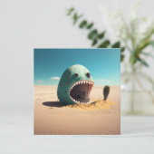 Desert monster house save the date (Staand voorkant)
