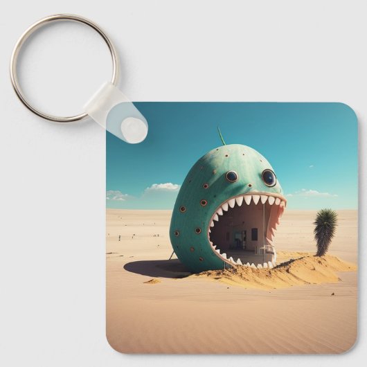 Desert monster house sleutelhanger (Voorkant)