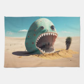 Desert monster house theedoek (Horizontaal)