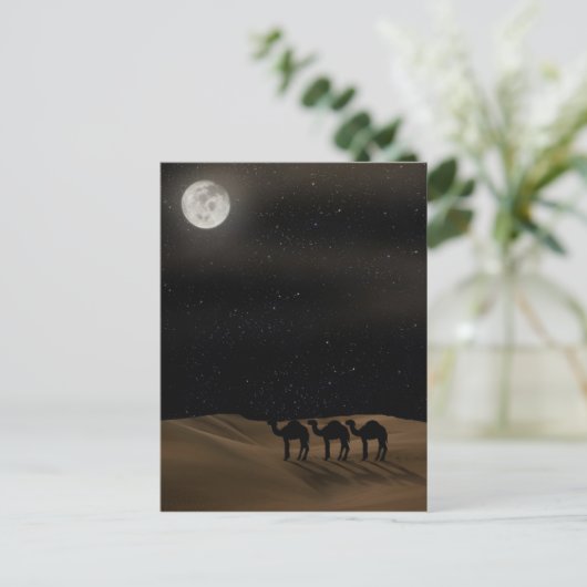 Desert Moon Briefkaart (Staand voorkant)