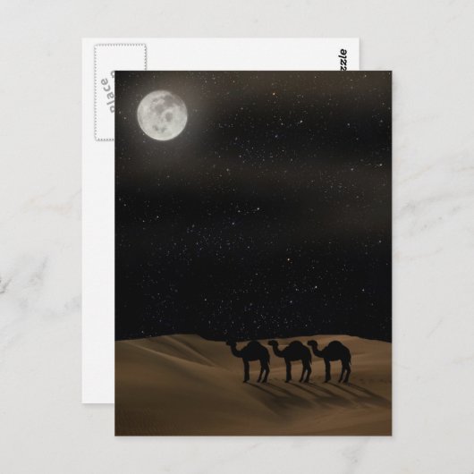 Desert Moon Briefkaart (Voorkant / Achterkant)