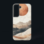 Desert Moon Horizon telefoonhoesje Samsung Galaxy Hoesje<br><div class="desc">Rollende woestijnheuvels ontmoeten de opkomende maan in dit zachte,  droomachtige kunstwerk dat rust,  stilte en warmte oproept.</div>