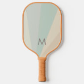 Desert Morning Sand Monogram Modern Gepersonalisee Pickleball Paddle (Voorkant)