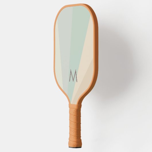 Desert Morning Sand Monogram Modern Gepersonalisee Pickleball Paddle (Links)