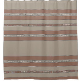 Desert Mosaic Stripes Douchegordijn